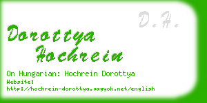 dorottya hochrein business card